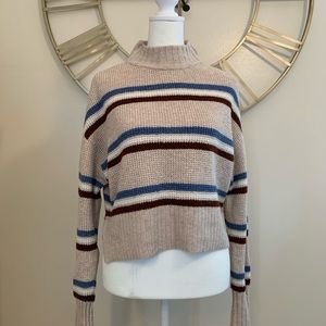 Cropped Striped Sweater
